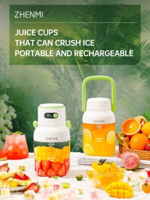 Portable Blender, Personal Blender for Smoothies and Shakes, Cordless, 33 BPA Sniffer Container, 18000RPM Motor, Leak-proof Lid with Straw Spout, USB-C Rechargeable, Easy-Clean Parts (Green)