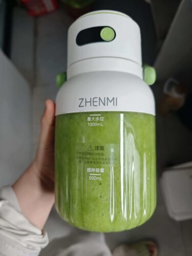 Portable Blender, Personal Blender for Smoothies and Shakes, Cordless, 33 BPA Sniffer Container, 18000RPM Motor, Leak-proof Lid with Straw Spout, USB-C Rechargeable, Easy-Clean Parts (Green) photo review