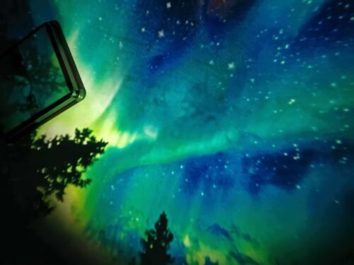 Galaxy Projector, 2-in-1 Starry Sky Projector & Night Light, 360° Adjustable LED Space Galaxy Lamp, Milky Way Mood Lighting, HD Image Star Projectors for Bedroom Hallway Ceiling Decor (12Pcs) photo review