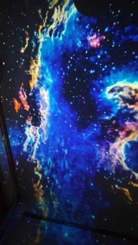 Galaxy Projector, 2-in-1 Starry Sky Projector & Night Light, 360° Adjustable LED Space Galaxy Lamp, Milky Way Mood Lighting, HD Image Star Projectors for Bedroom Hallway Ceiling Decor (12Pcs) photo review