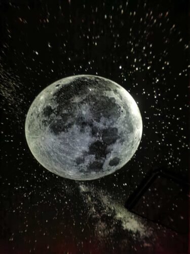 Galaxy Projector, 2-in-1 Starry Sky Projector & Night Light, 360° Adjustable LED Space Galaxy Lamp, Milky Way Mood Lighting, HD Image Star Projectors for Bedroom Hallway Ceiling Decor (12Pcs) photo review