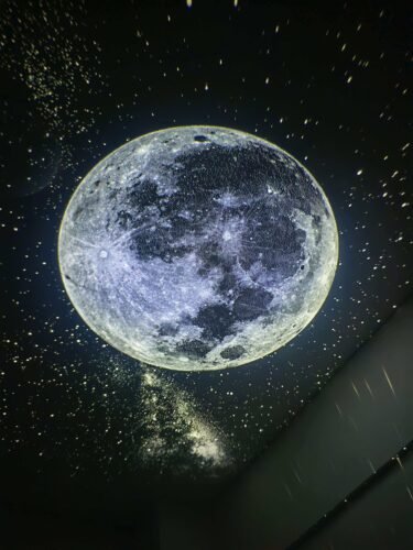 Galaxy Projector, 2-in-1 Starry Sky Projector & Night Light, 360° Adjustable LED Space Galaxy Lamp, Milky Way Mood Lighting, HD Image Star Projectors for Bedroom Hallway Ceiling Decor (12Pcs) photo review