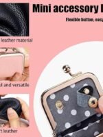 Artificial Leather Mini Jewelry Box, Mini Jewelry Organizer for Women, Red