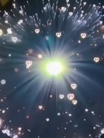 LED starry sky fiber optic light, colorful automatic color-changing starry night light, ambient flower lamp, bedside bedroom table lamp