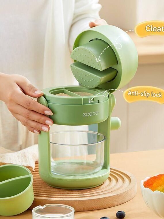 Manual Ice Shaver Machine, Hand Crank Ice Crusher for Home, Portable Snow Cone Maker, Shaved Ice & Slush Maker, No Electricity Required, Compact Ice Crushing Machine for Kitchen and Street Vendors
