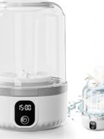 Upgraded 1.5L Mini Portable Underwear Washing Machine – Rechargeable, Deep-Cleaning Washer for Small Garments; Suitable for Apartments, Dorms, RVs, Travel, and Hotels (White)