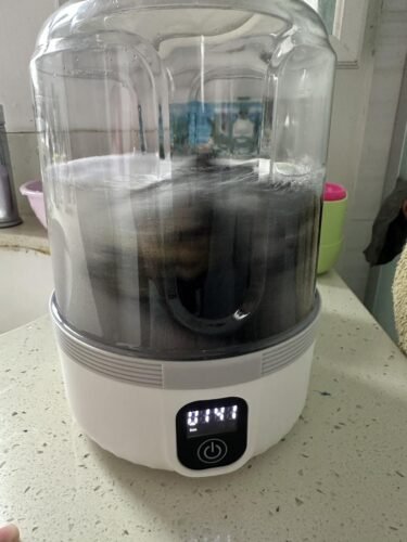 Upgraded 1.5L Mini Portable Underwear Washing Machine – Rechargeable, Deep-Cleaning Washer for Small Garments; Suitable for Apartments, Dorms, RVs, Travel, and Hotels (White) photo review