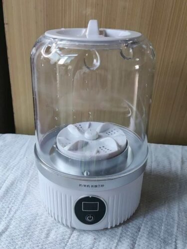 Upgraded 1.5L Mini Portable Underwear Washing Machine – Rechargeable, Deep-Cleaning Washer for Small Garments; Suitable for Apartments, Dorms, RVs, Travel, and Hotels (White) photo review