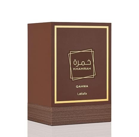 Lattafa Khamrah Qahwa -Vanilla, warm spice, cinnamon, sweet – Long-lasting Eau de Toilette, unisex, 3.4 oz / 100 ml.
